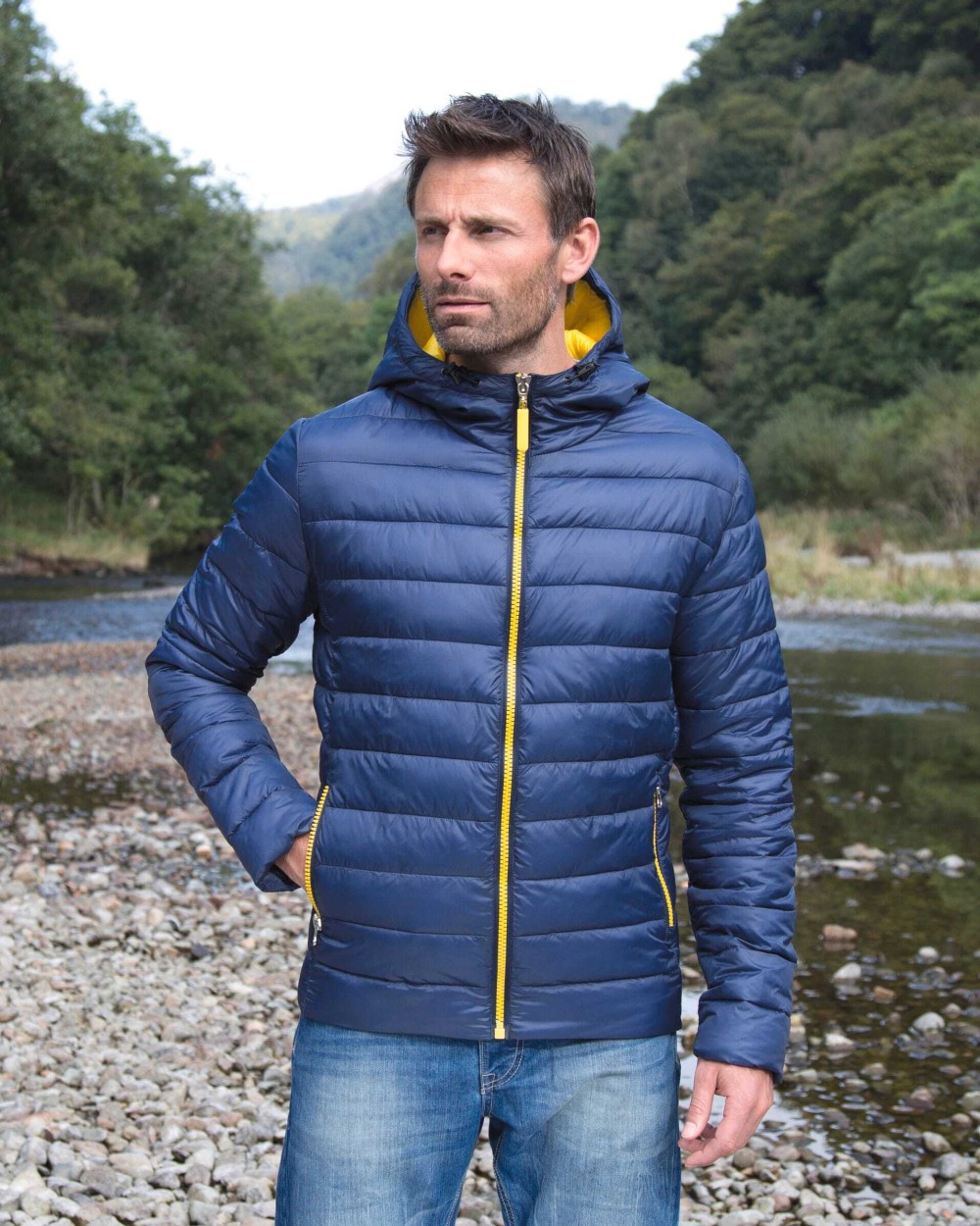 Jassen RESULT Mens Snow Bird jack met capuchon voor bedrukking &amp; borduring