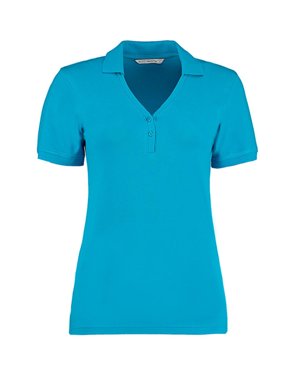 Polos personnalisable KUSTOM KIT Women's Regular Fit Comfortec® V Neck Polo