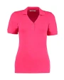Polo's KUSTOM KIT Women's Regular Fit Comfortec® V Neck Polo voor bedrukking &amp; borduring