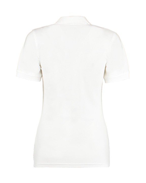 Polo's KUSTOM KIT Women's Regular Fit Comfortec® V Neck Polo voor bedrukking &amp; borduring