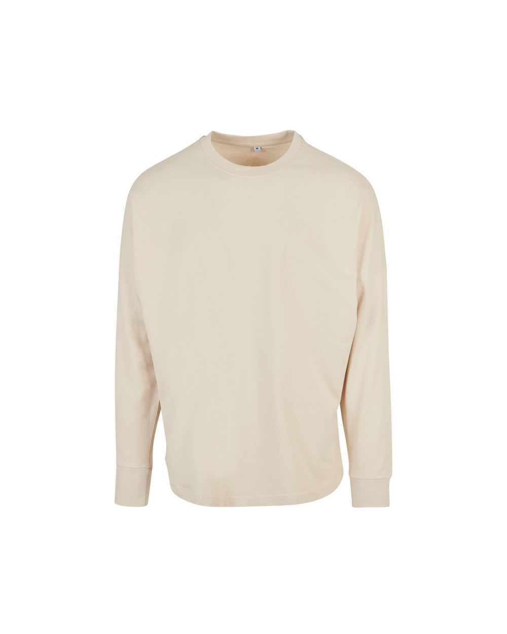 T-shirts BUILD YOUR BRAND OVERSIZED CUT ON SLEEVE LONGSLEEVE voor bedrukking &amp; borduring