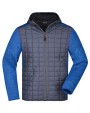 Jassen JAMES & NICHOLSON Men's Knitted Hybrid Jacket voor bedrukking &amp; borduring