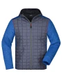 Jassen JAMES & NICHOLSON Men's Knitted Hybrid Jacket voor bedrukking &amp; borduring