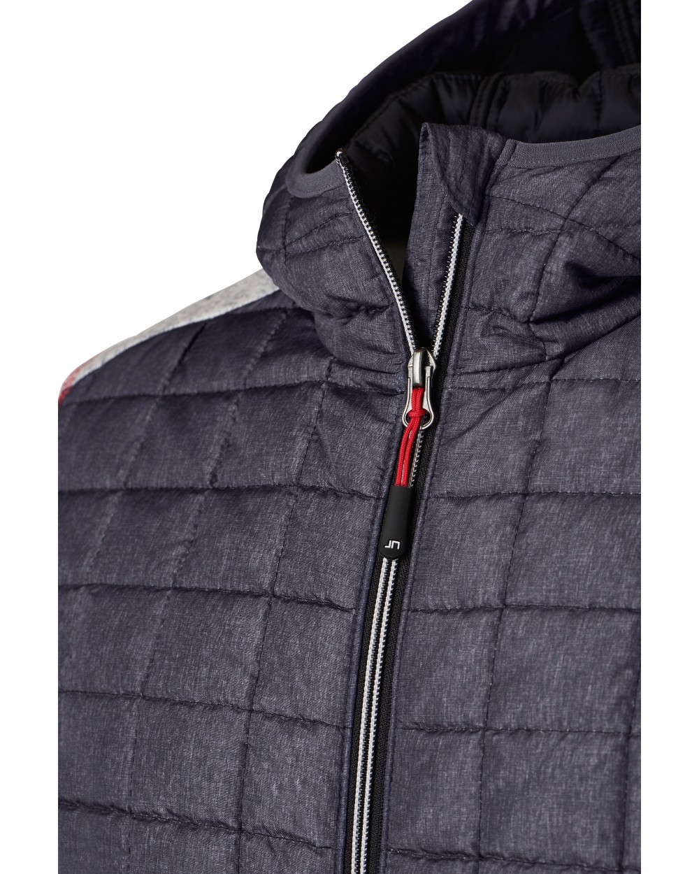 Jassen JAMES & NICHOLSON Men's Knitted Hybrid Jacket voor bedrukking &amp; borduring