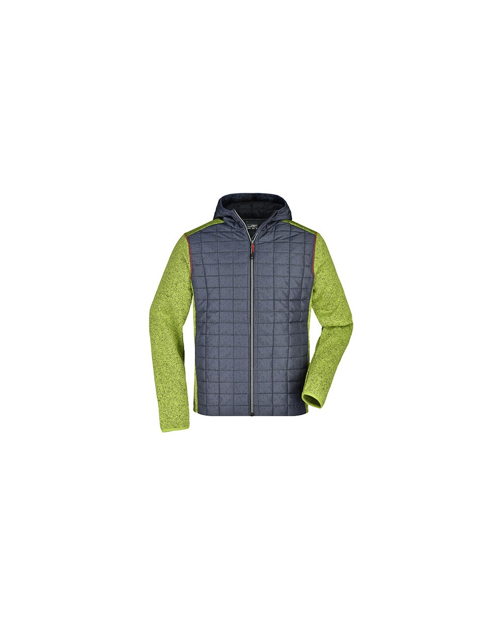 Jassen JAMES & NICHOLSON Men's Knitted Hybrid Jacket voor bedrukking &amp; borduring