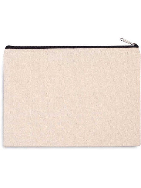 KIMOOD Pochette en coton canvas - grand modèle  personnalisable