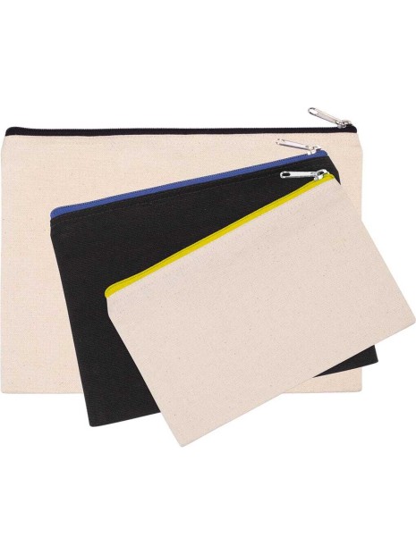 KIMOOD Pochette en coton canvas - grand modèle  personnalisable