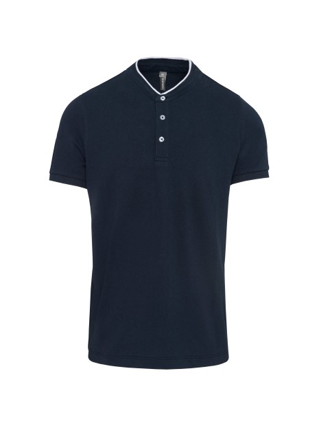 KARIBAN Polo col mao manches courtes homme /api/colors/ac3617f1-55b6-4cce-bc08-bb5c08d2e5bf personnalisable