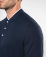 KARIBAN Kurzarm-Polohemd für Herren mit Maokragen Poloshirts personalisierbar