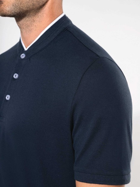 Polos à personnaliser KARIBAN Polo col mao manches courtes homme 