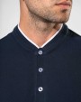 KARIBAN Kurzarm-Polohemd für Herren mit Maokragen Poloshirts personalisierbar