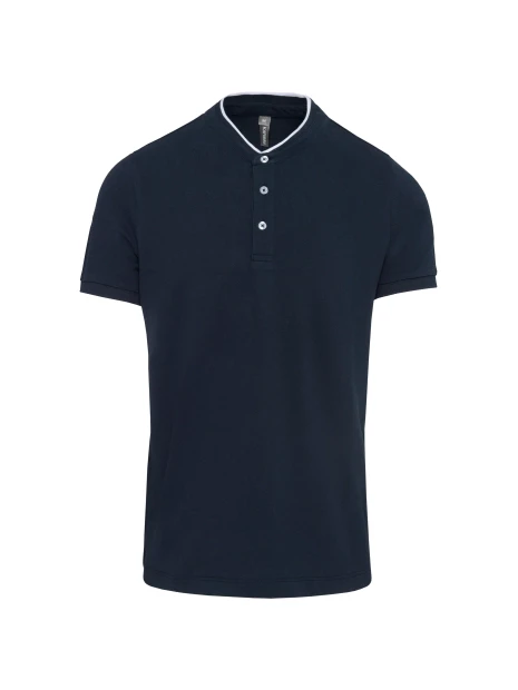 KARIBAN Polo col mao manches courtes homme /api/colors/ac3617f1-55b6-4cce-bc08-bb5c08d2e5bf personnalisable
