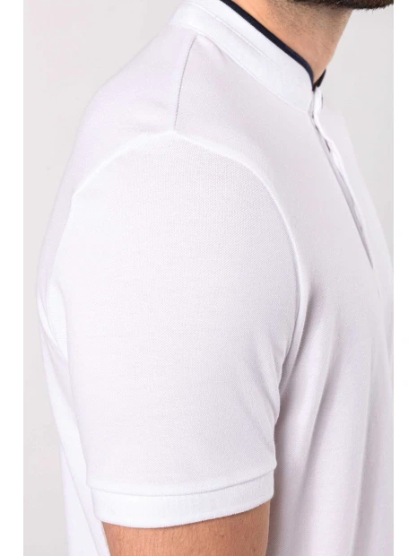 KARIBAN Polo col mao manches courtes homme  personnalisable