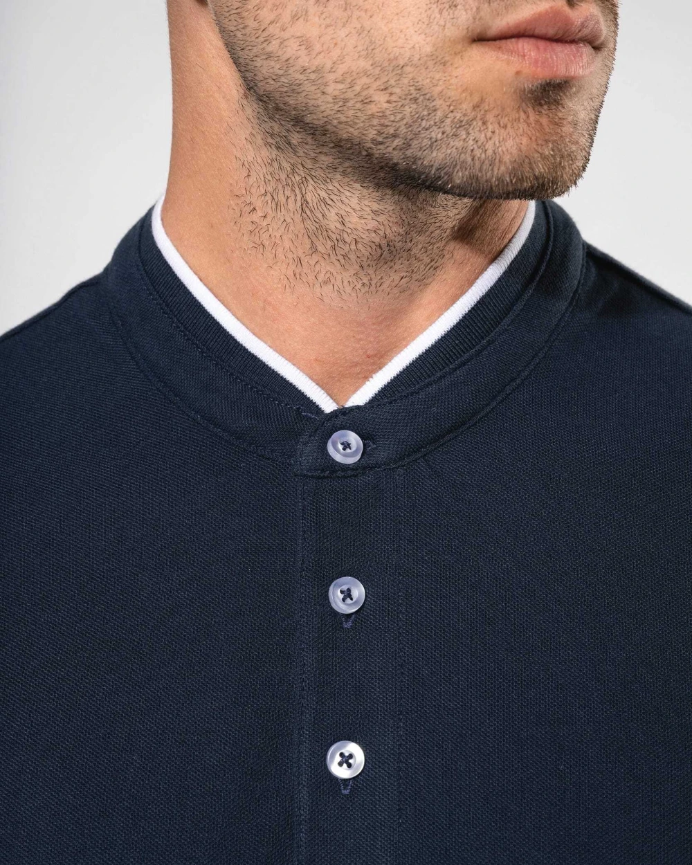 Polos personnalisable KARIBAN Polo col mao manches courtes homme
