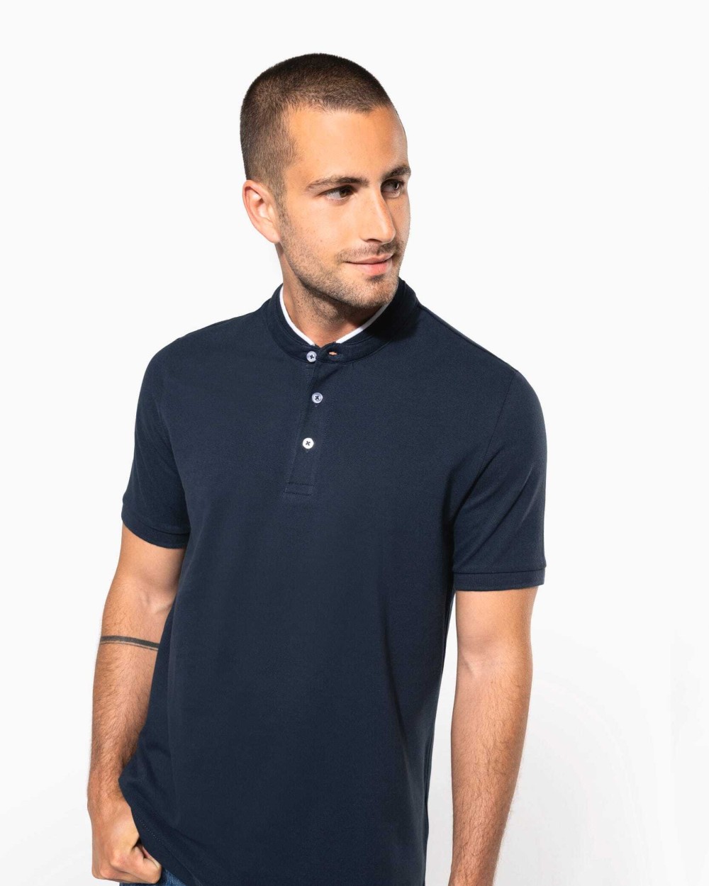 Polos personnalisable KARIBAN Polo col mao manches courtes homme
