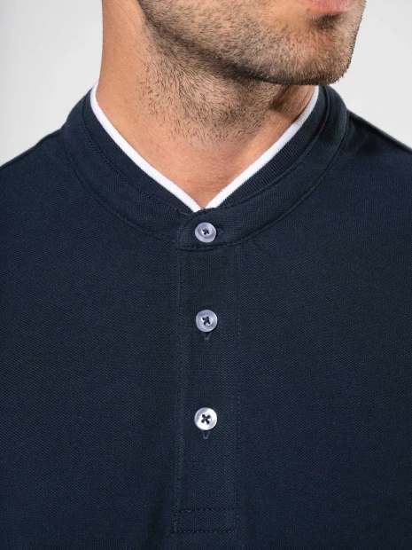 Polos à personnaliser KARIBAN Polo col mao manches courtes homme 