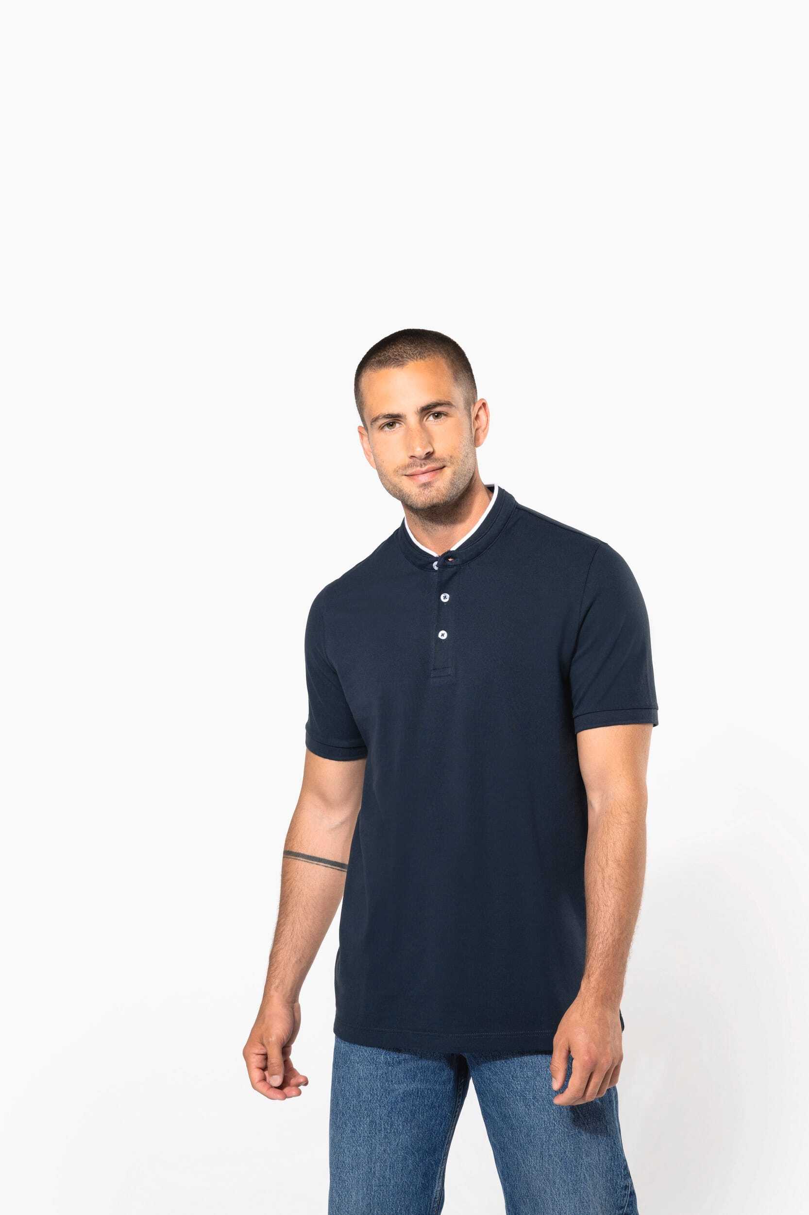 Polos personnalisable KARIBAN Polo col mao manches courtes homme