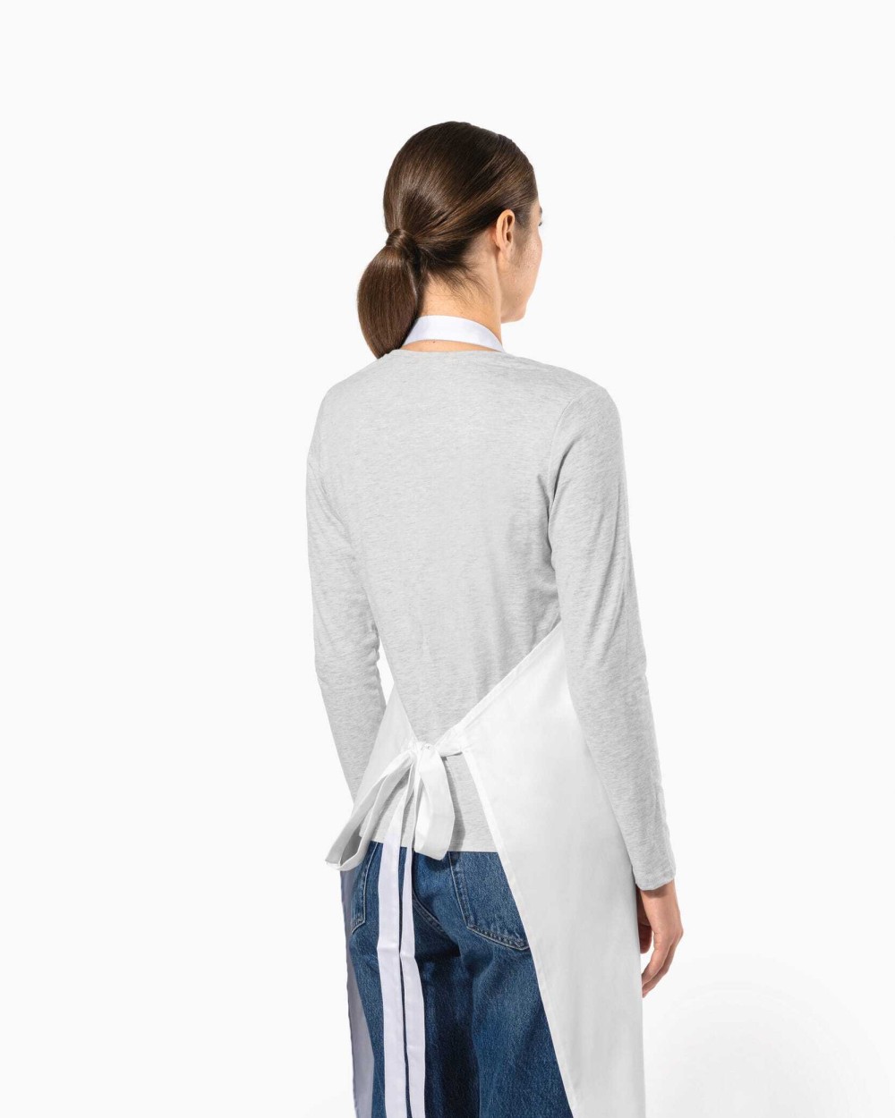 KARIBAN Bei hohen Temperaturen waschbare Schürze aus Baumwollpolyester Schürzen personalisierbar