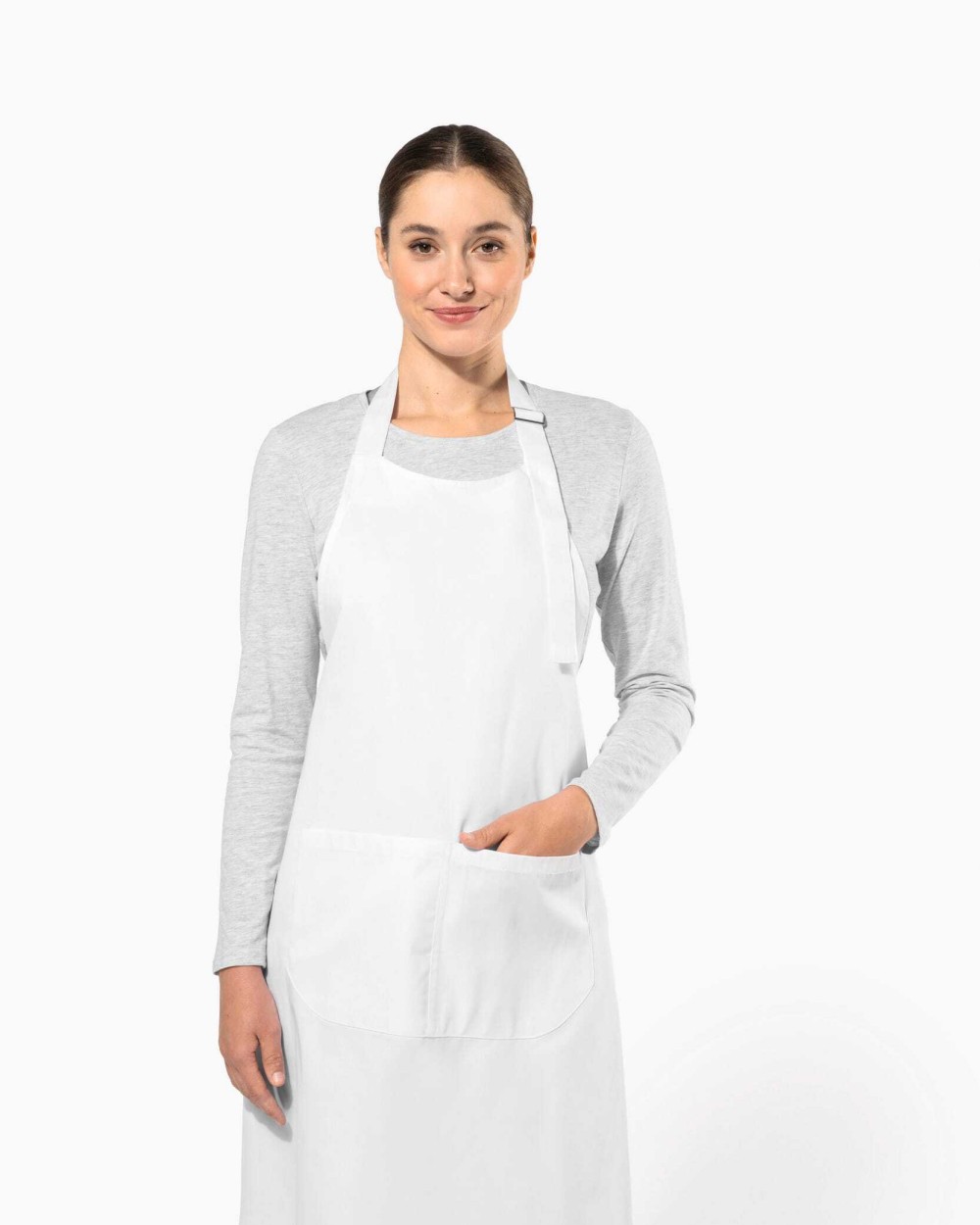 KARIBAN Bei hohen Temperaturen waschbare Schürze aus Baumwollpolyester Schürzen personalisierbar