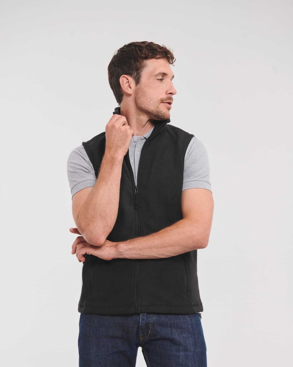 RUSSELL Men's Outdoor Fleece Gilet Polar Fleeces personalisierbar