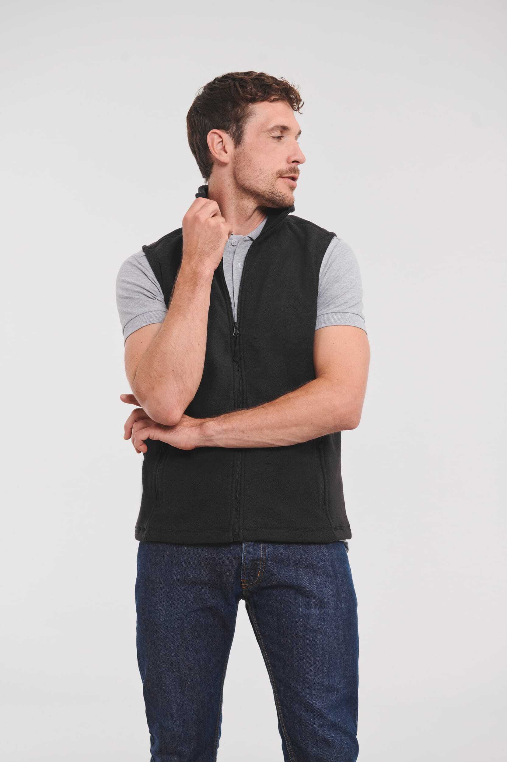 Laines polaires personnalisable RUSSELL Gilet polaire homme