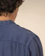 Chemises personnalisable SPASSO Chemise à col Mao délavée  en lin homme
