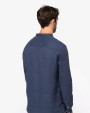 Chemises personnalisable SPASSO Chemise à col Mao délavée  en lin homme