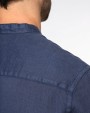 Chemises personnalisable SPASSO Chemise à col Mao délavée  en lin homme