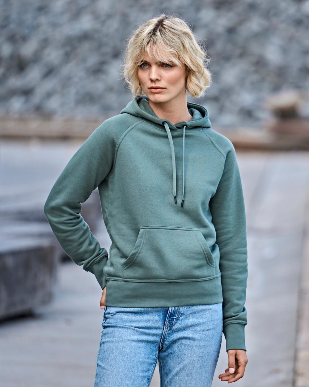 Sweaters & hoodies AMERICAN APPAREL Ladies Hooded Sweat voor bedrukking &amp; borduring