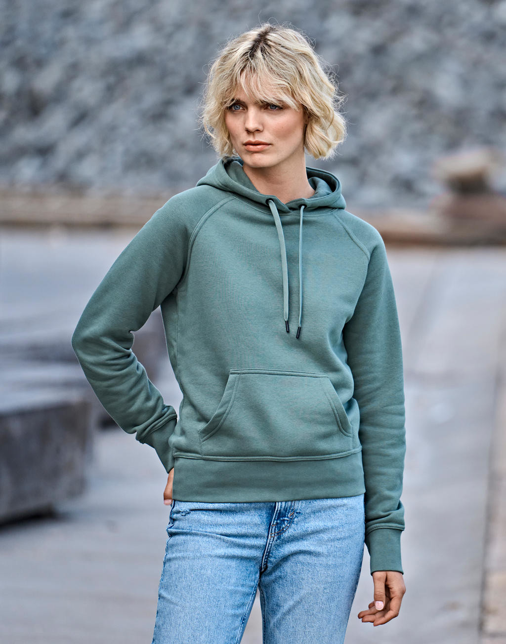 Sweaters & hoodies AMERICAN APPAREL Ladies Hooded Sweat voor bedrukking &amp; borduring