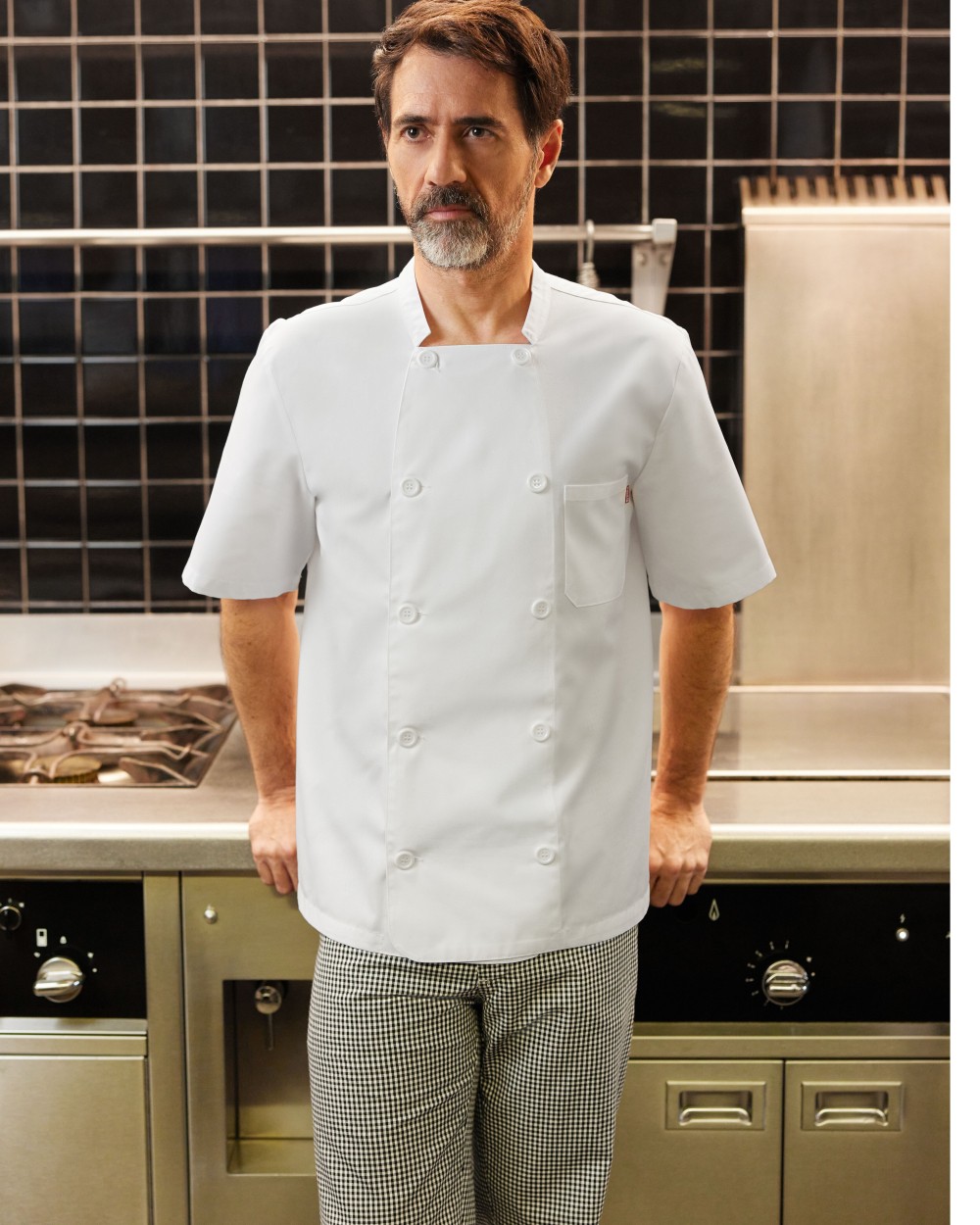 VELILLA CHECKED KITCHEN TROUSERS Hosen personalisierbar