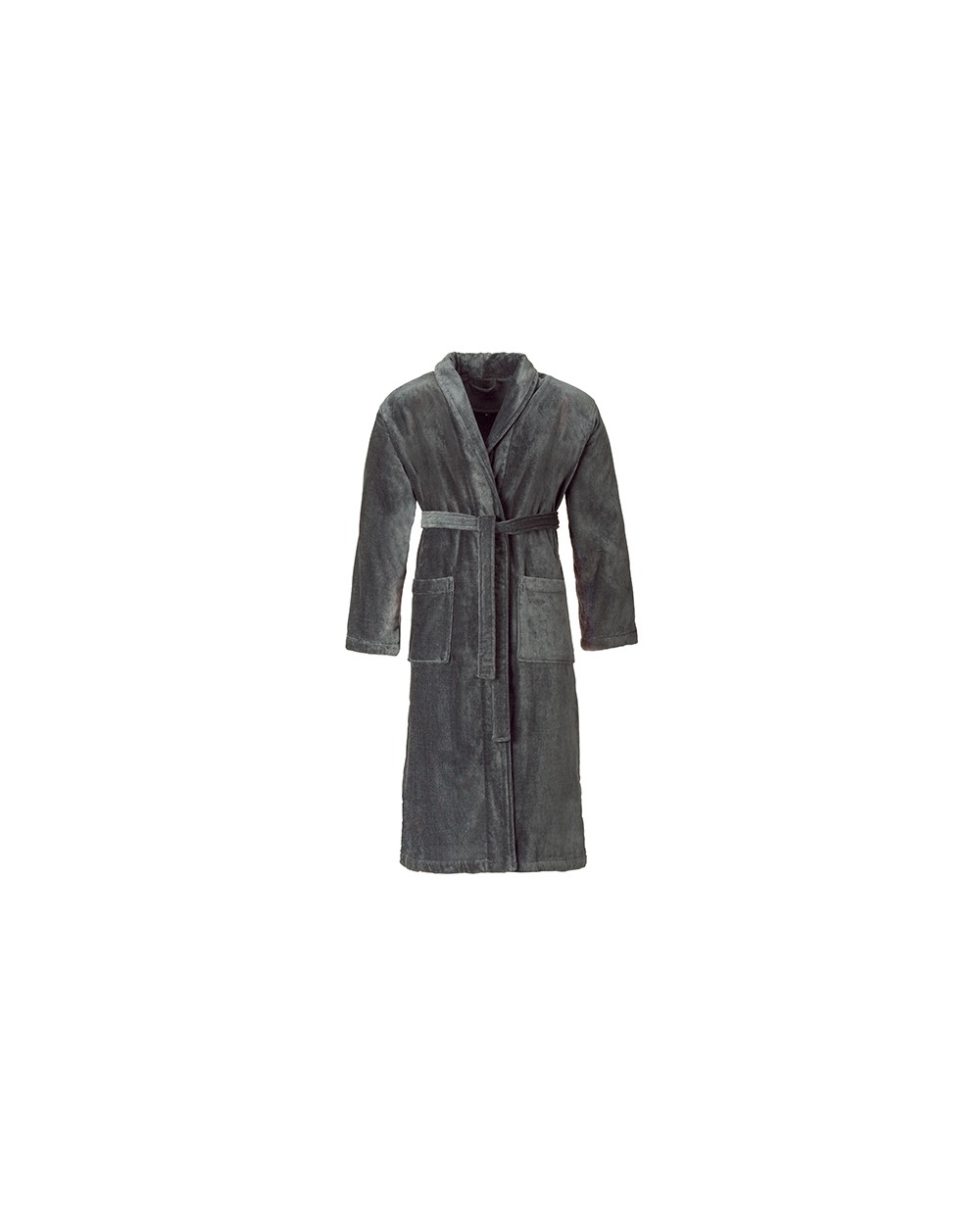 VOSSEN Velour Bathrobe Feeling with Shawl collar Bad Artikeln personalisierbar