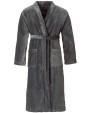 VOSSEN Velour Bathrobe Feeling with Shawl collar Bad Artikeln personalisierbar