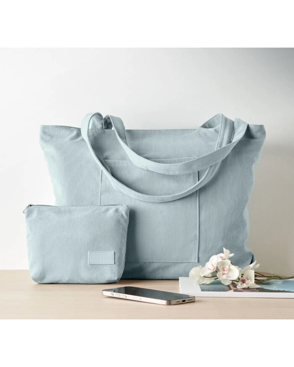 4DO Einkaufstasche Kord-Polyester Taschen personalisierbar