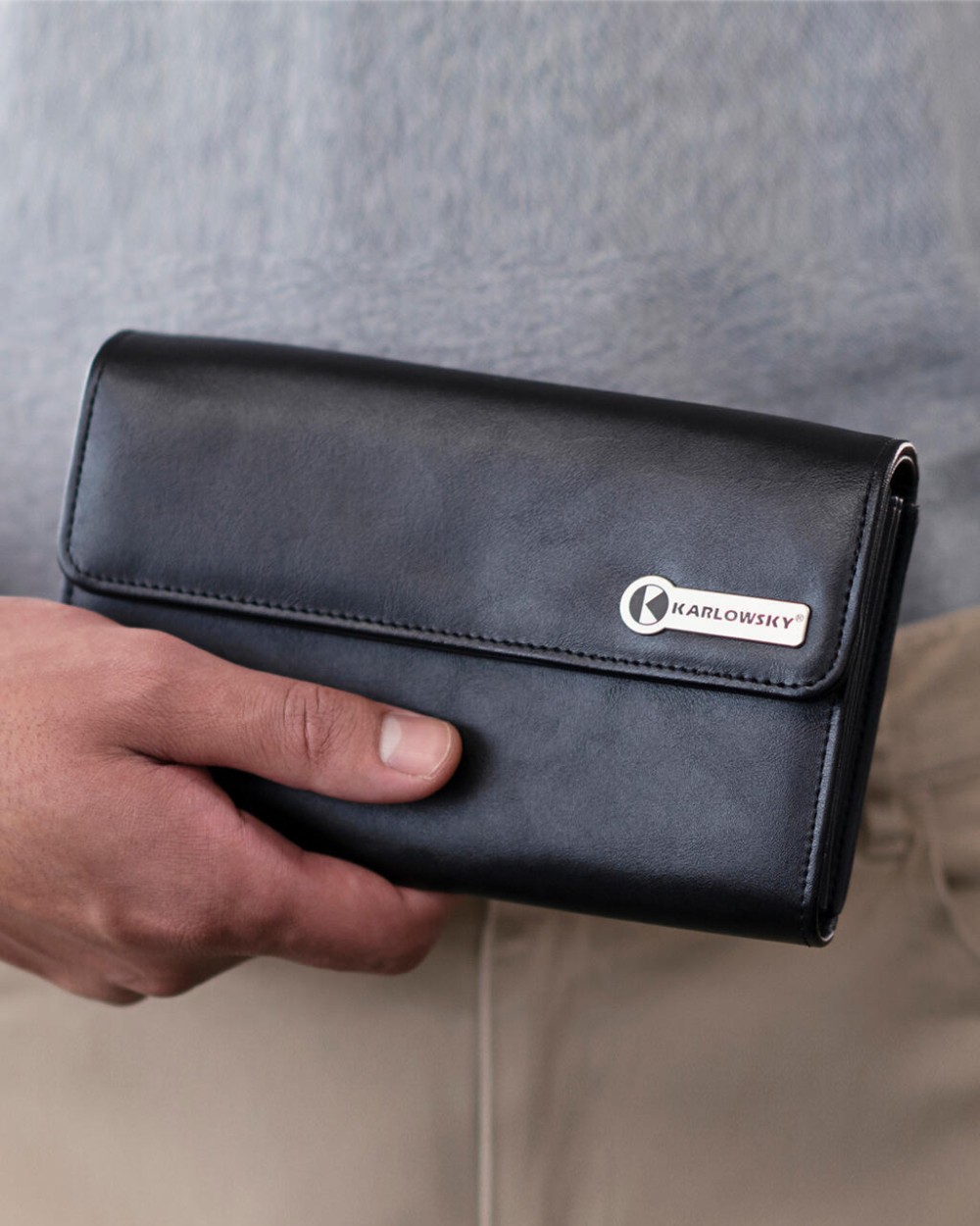 KARLOWSKY Waiter's Wallet with Press Stud Zubehör personalisierbar