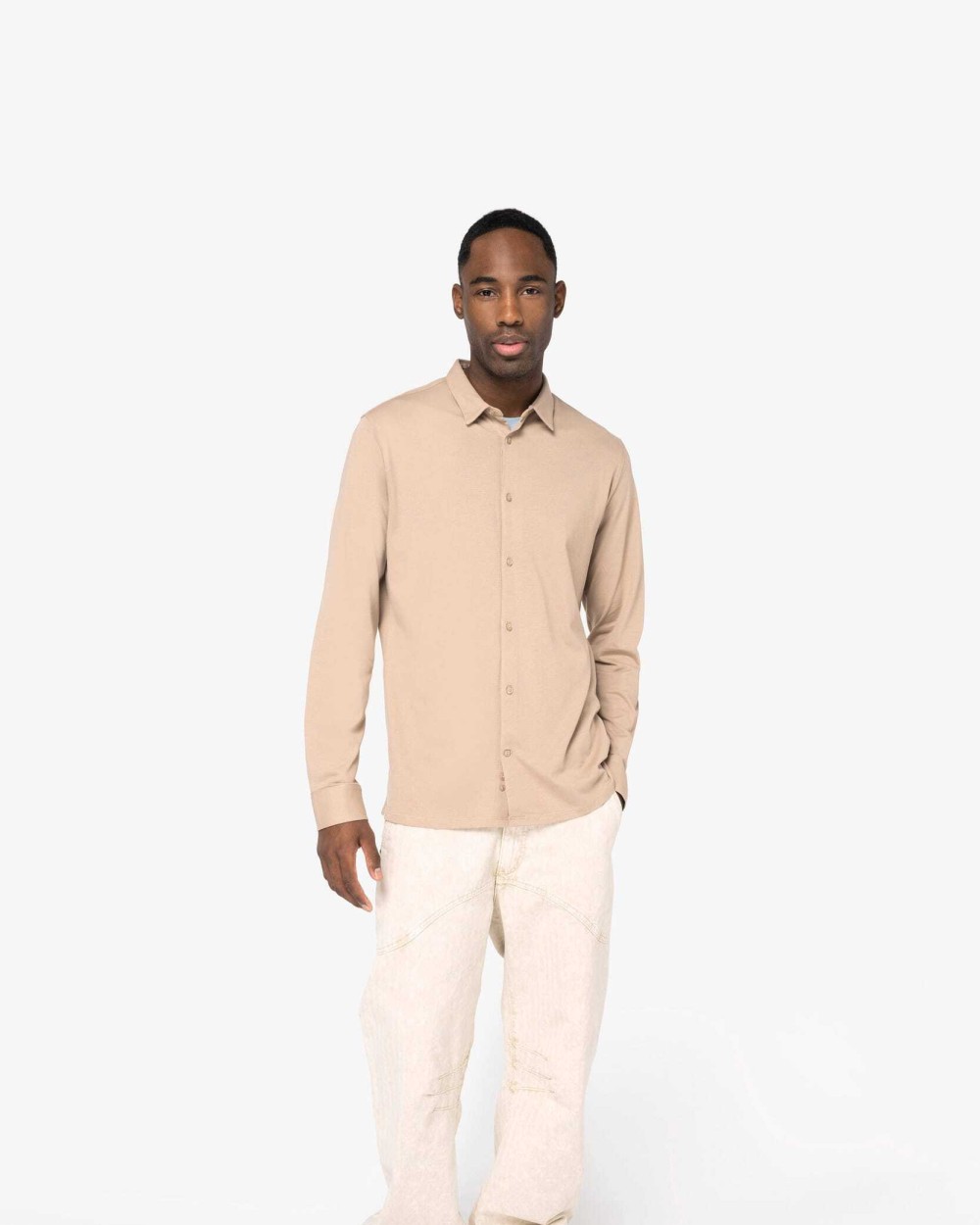 Chemises personnalisable NATIVE SPIRIT Chemise écoresponsable en jersey homme