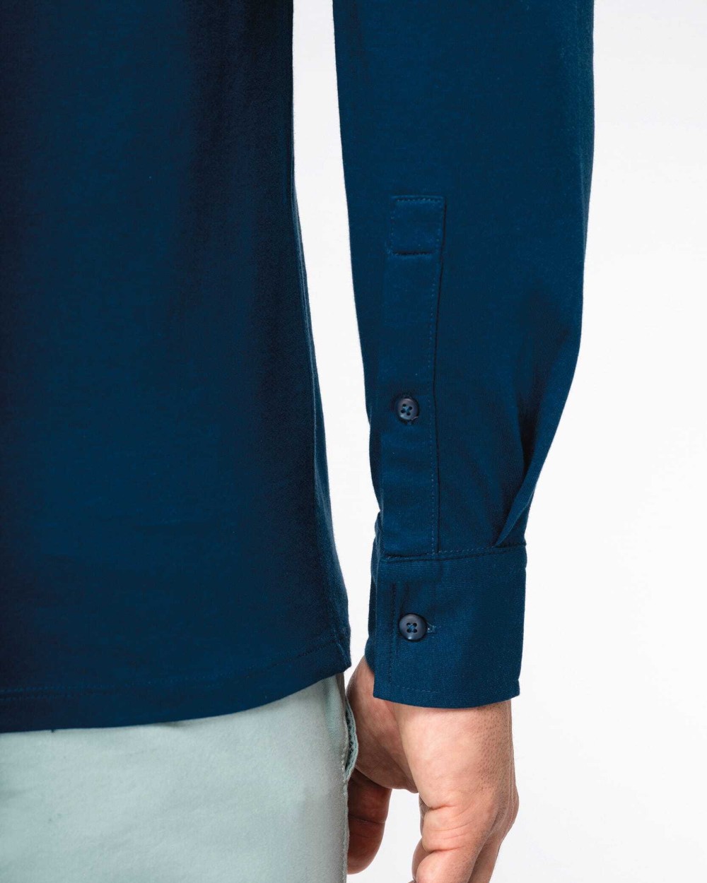 Hemden NATIVE SPIRIT Ecologisch herenoverhemd van jersey voor bedrukking &amp; borduring