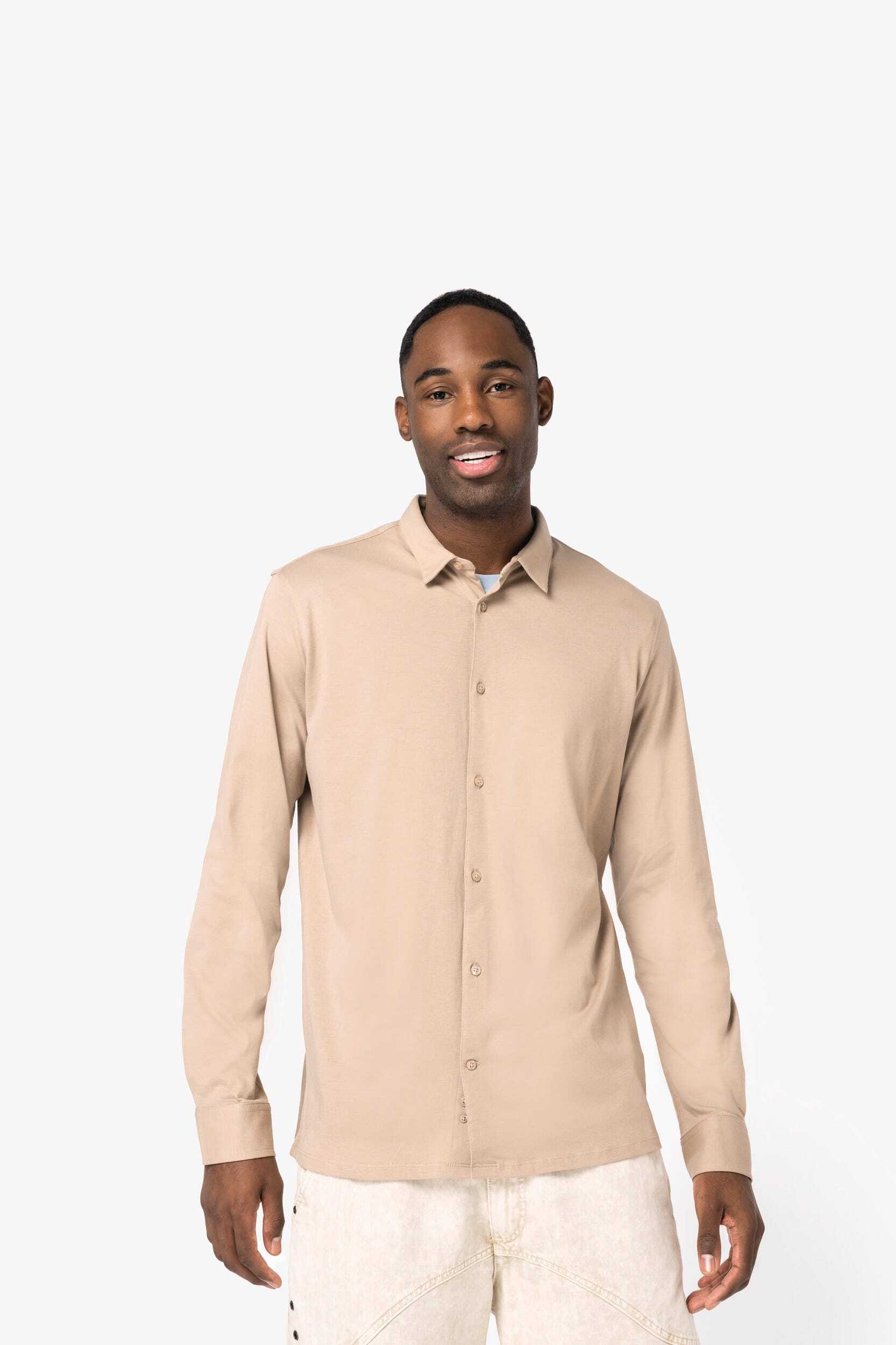 Chemises personnalisable NATIVE SPIRIT Chemise écoresponsable en jersey homme