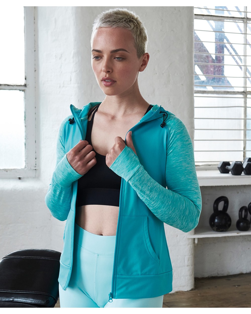 Sweaters & hoodies AWDIS WOMEN'S COOL CONTRAST ZOODIE voor bedrukking &amp; borduring