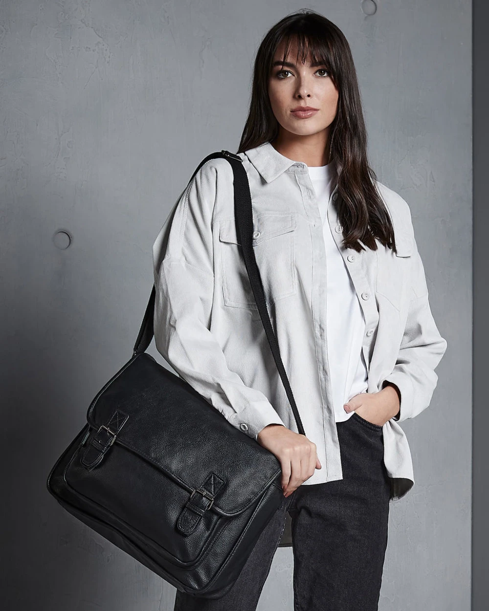 Tassen & Zakken QUADRA NuHide™ Messenger voor bedrukking &amp; borduring