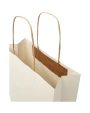 Tassen & Zakken 4DO Papieren tas 150 g/m2 gemaakt van landbouwafval met gedraaide handgrepen - 24 x 9 x 32 cm voor bedrukking &amp; borduring