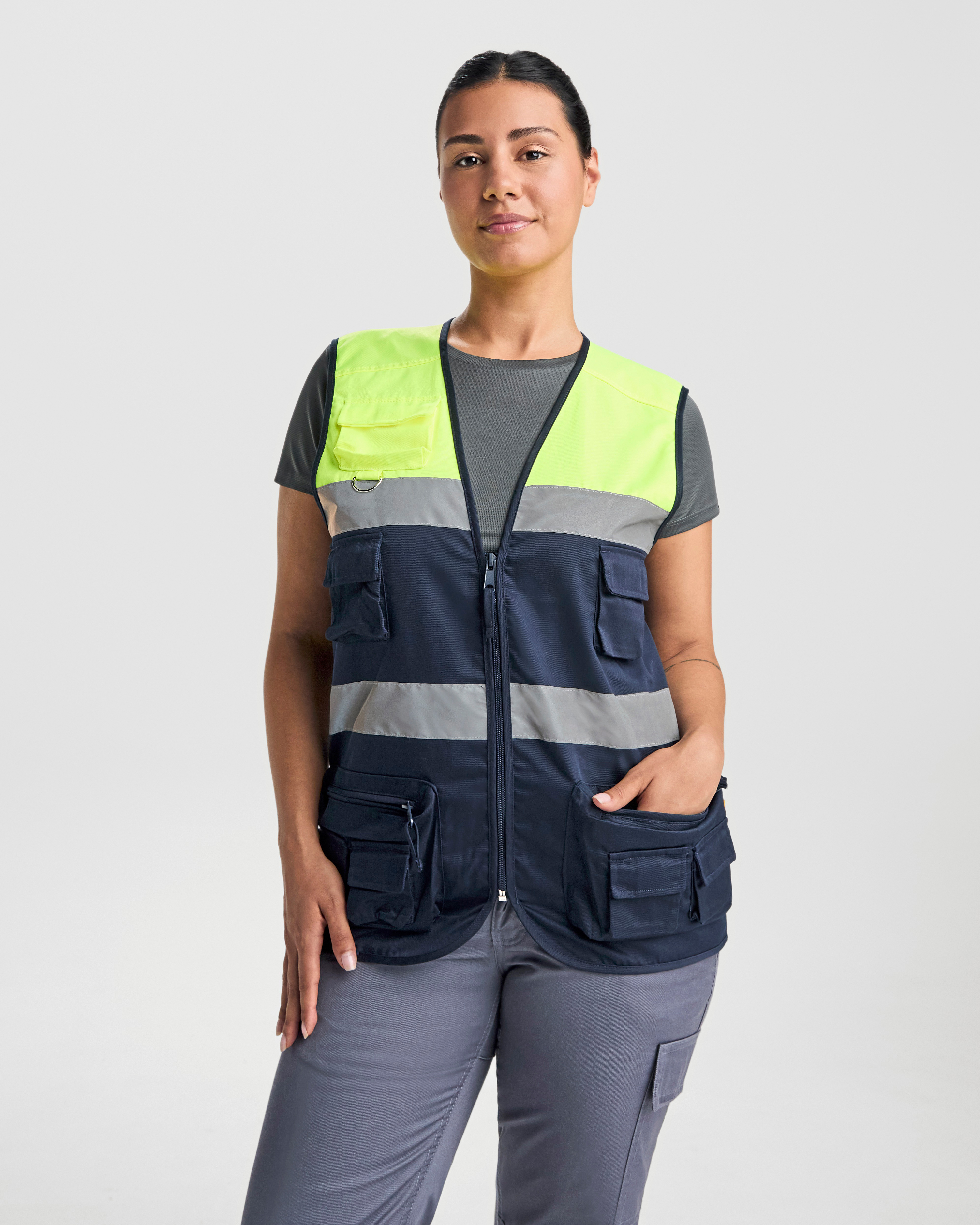 Vestes personnalisable ROLY High visibility Multi-Pocket Vest Beta