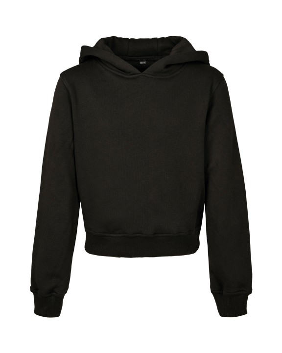 BUILD YOUR BRAND Girls Cropped Sweat Hoody Sweatshirts personalisierbar