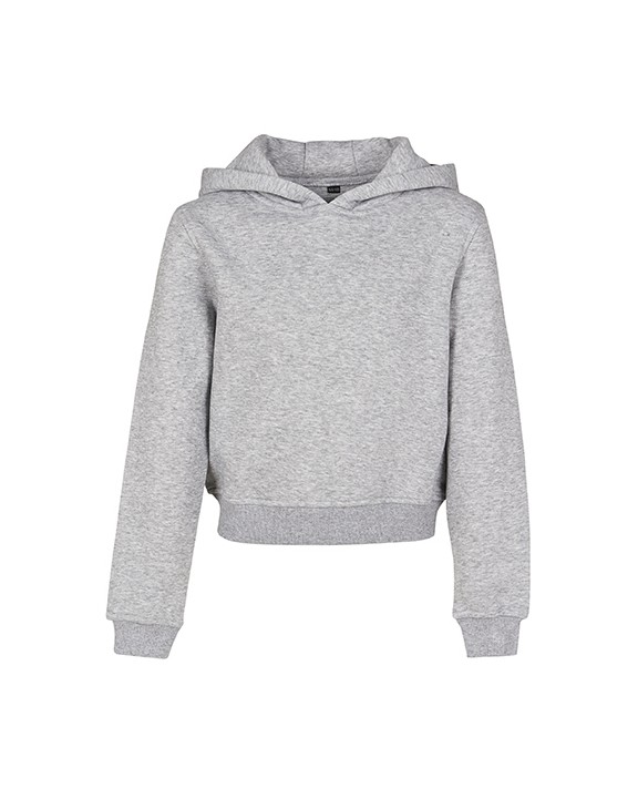 BUILD YOUR BRAND Girls Cropped Sweat Hoody Sweatshirts personalisierbar