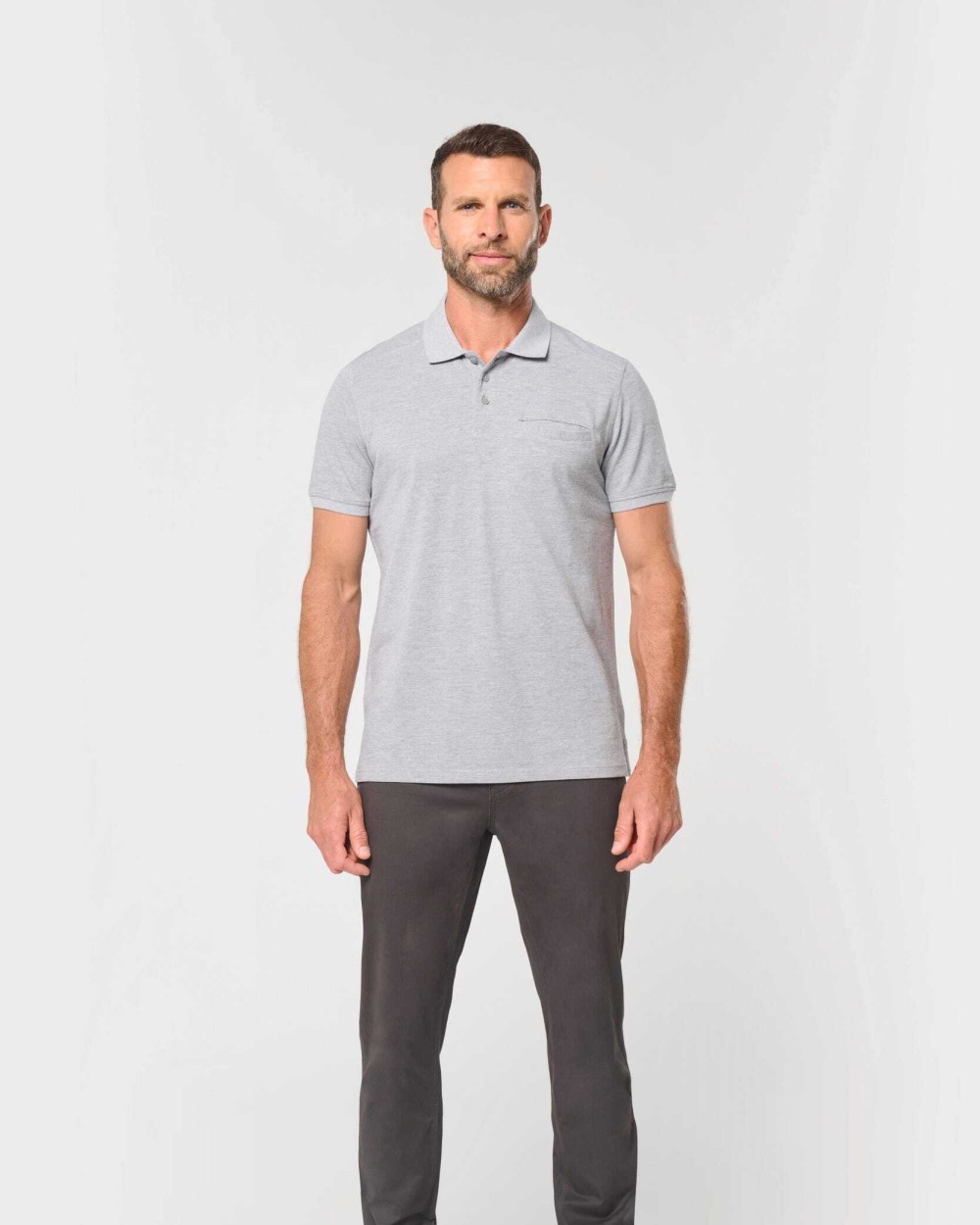 WK. DESIGNED TO WORK Bio-Baumwolle Unisex-Poloshirt mit Brusttasche Poloshirts personalisierbar