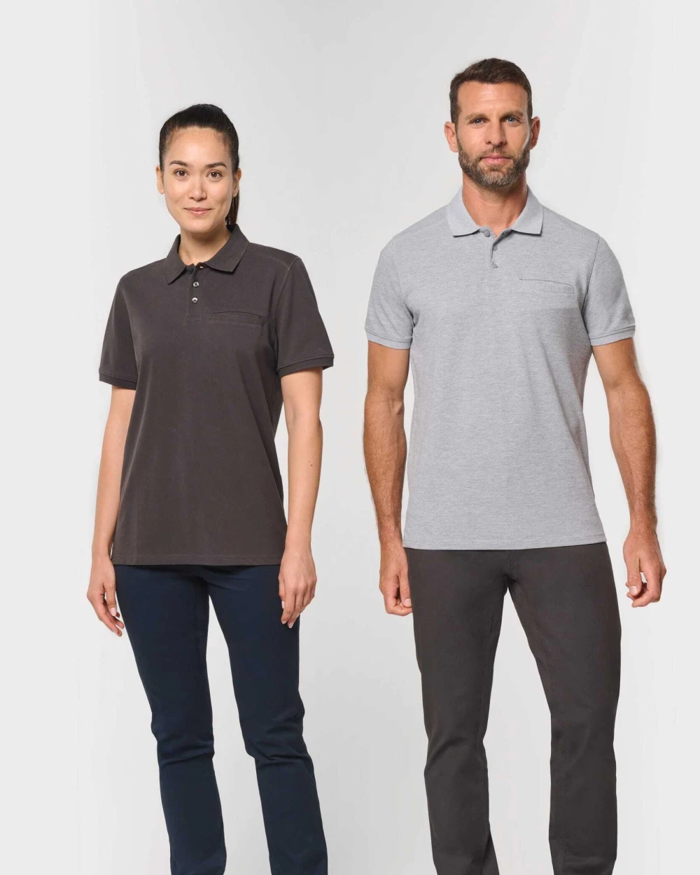 WK. DESIGNED TO WORK Bio-Baumwolle Unisex-Poloshirt mit Brusttasche Poloshirts personalisierbar
