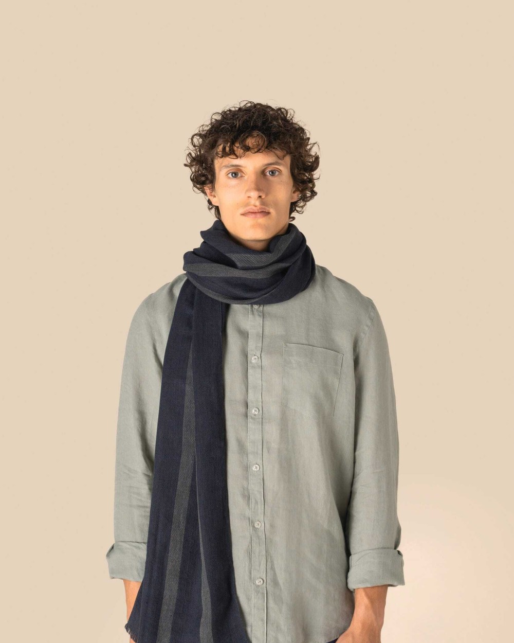 SPASSO Gestreiftes Unisex-Schal Schals personalisierbar