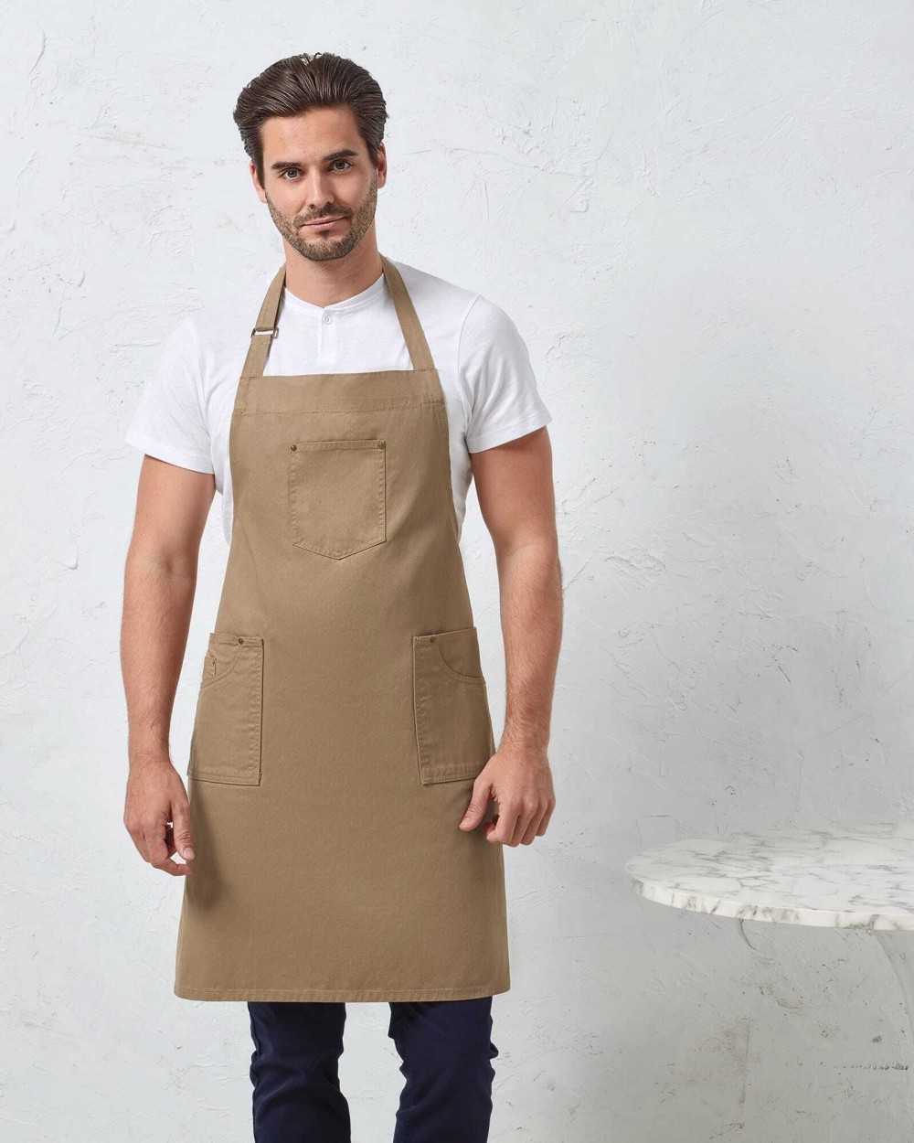 Schorten PREMIER Chino - Katoenen halterschort voor bedrukking &amp; borduring