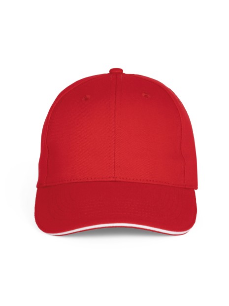 K-UP Casquette Baseball avec sandwich - 6 panneaux /api/colors/b7356eda-6c72-4d03-829c-6a61c9e04b1f personnalisable