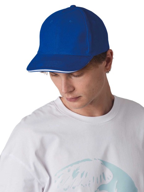 Casquettes à personnaliser K-UP Casquette Baseball avec sandwich - 6 panneaux 